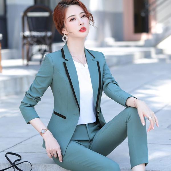 women business fashion suit street green korean tuxedo women ladies office suits elegant working conjuntos clothing eg50xf, White
women business fashion suit street green korean tuxedo women ladies office suits elegant working conjuntos clothing eg50xf, White