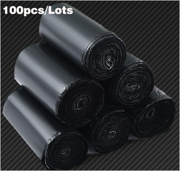 100 шт. / лотс курьерские сумки черные гладкие новые pe пластиковые поли хранения сумки конверт почтовые пакеты самоклеящиеся уплотнения пла
