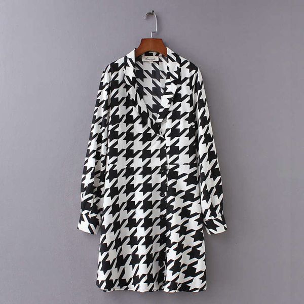 new wind autumn winter style women's thousand bird lattice show thin long sleeve dress, Black;gray
new wind autumn winter style women's thousand bird lattice show thin long sleeve dress, Black;gray