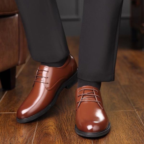 dress shoes mens genuine leather men elevator brown black man's formal classic fashion flats zapato oxford shoe
dress shoes mens genuine leather men elevator brown black man's formal classic fashion flats zapato oxford shoe