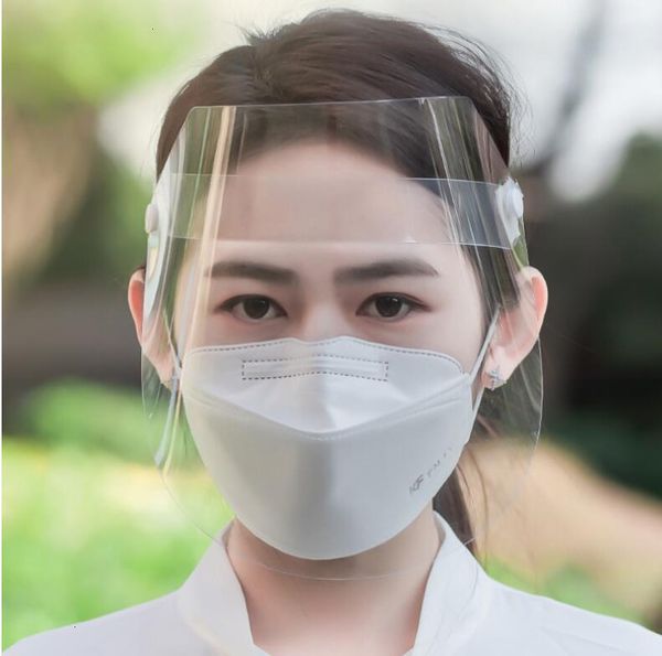 plastic screen transparent full face isolation mask anti-fog protective guard masks cooking oil splash dust shield hat