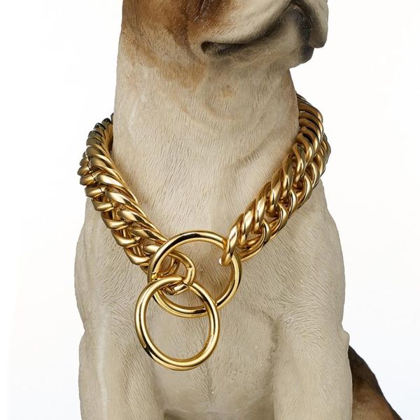 12-32" dog gold chain collar 16mm wide tone double curb cuban rombo link 316l stainless steel wholesale pet jewelry, Silver
12-32" dog gold chain collar 16mm wide tone double curb cuban rombo link 316l stainless steel wholesale pet jewelry, Silver