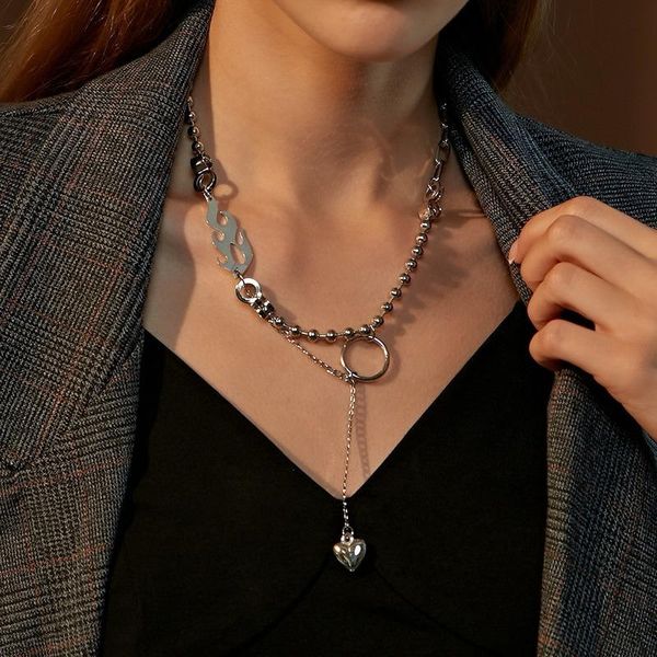 chokers vsnow unique design metallic love heart flame pendant necklaces for women beaded chain man double layers necklace jewelry gifts, Golden;silver
chokers vsnow unique design metallic love heart flame pendant necklaces for women beaded chain man double layers necklace jewelry gifts, Golden;silver