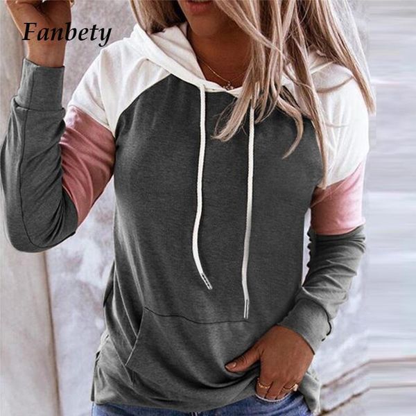 women casual loose patchwork hooded sweatshirts 2020 autumn elegant long sleeve pullovers ladies fashion streetwear hoodies, Black
women casual loose patchwork hooded sweatshirts 2020 autumn elegant long sleeve pullovers ladies fashion streetwear hoodies, Black