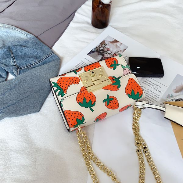 women's shoulder bag designer's chain bag cross body strawberry cute fashion pd2003051 
women's shoulder bag designer's chain bag cross body strawberry cute fashion pd2003051