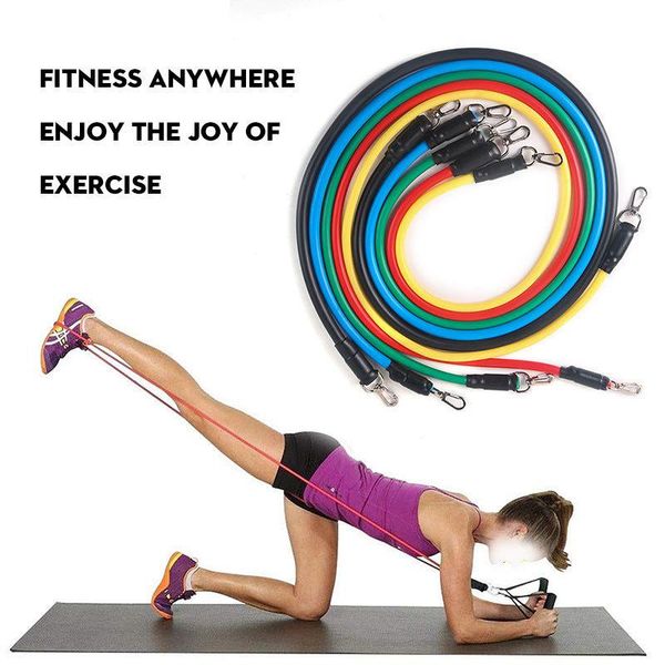 fitness resistance belt tension elastic rope strength training set multi-functional exercise equipment five colors 11 pieces
fitness resistance belt tension elastic rope strength training set multi-functional exercise equipment five colors 11 pieces