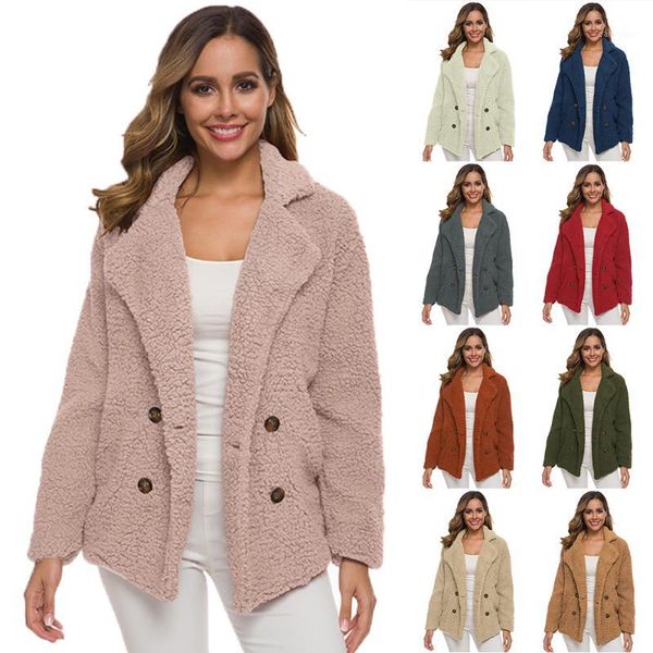 5xl women's winter jacket lambs double-breasted sweater lapels loose fur coat short xl sweater to keep warm1, Black;brown
5xl women's winter jacket lambs double-breasted sweater lapels loose fur coat short xl sweater to keep warm1, Black;brown