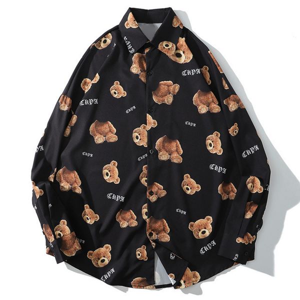 2021 new hip hop streetwerar long sleeve shirts autumn decapitation bear print harajuku hawaiian beach mens cotton loose shirt vv45, White
2021 new hip hop streetwerar long sleeve shirts autumn decapitation bear print harajuku hawaiian beach mens cotton loose shirt vv45, White