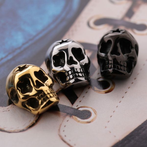 fashion diy bracelet jewelry charm 18k gold plated stainless steel skull beads pendant charms, Bronze;silver
fashion diy bracelet jewelry charm 18k gold plated stainless steel skull beads pendant charms, Bronze;silver