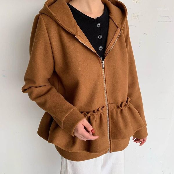 ruffle women sweatshirt hoodies winter solid outerwear pleated zipper solid hoodie long sleeve hooded coats moletom feminino1, Black
ruffle women sweatshirt hoodies winter solid outerwear pleated zipper solid hoodie long sleeve hooded coats moletom feminino1, Black