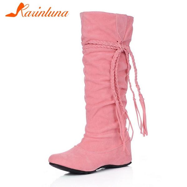 boots karin big size 34-43 ladies daily fashion round toe height increasing med heels women mid calf shoes, Black
boots karin big size 34-43 ladies daily fashion round toe height increasing med heels women mid calf shoes, Black