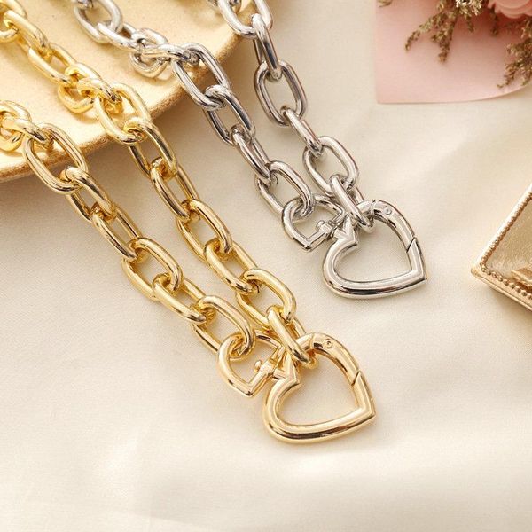 punk love heart necklace and bracelet for women geometric metal hip hop stainless steel clavicle chain choker jewelry, Silver
punk love heart necklace and bracelet for women geometric metal hip hop stainless steel clavicle chain choker jewelry, Silver