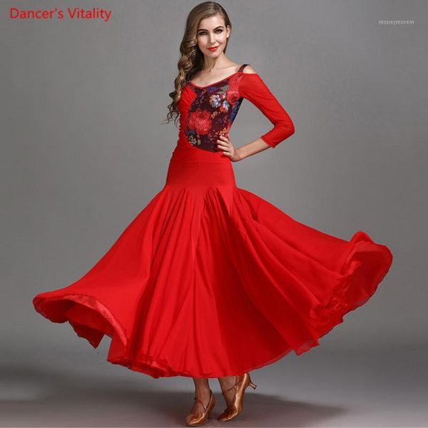 stage wear ballroom dance competition dress lace floral big swing dresses women latin waltz performance clothing1, Black;red
stage wear ballroom dance competition dress lace floral big swing dresses women latin waltz performance clothing1, Black;red