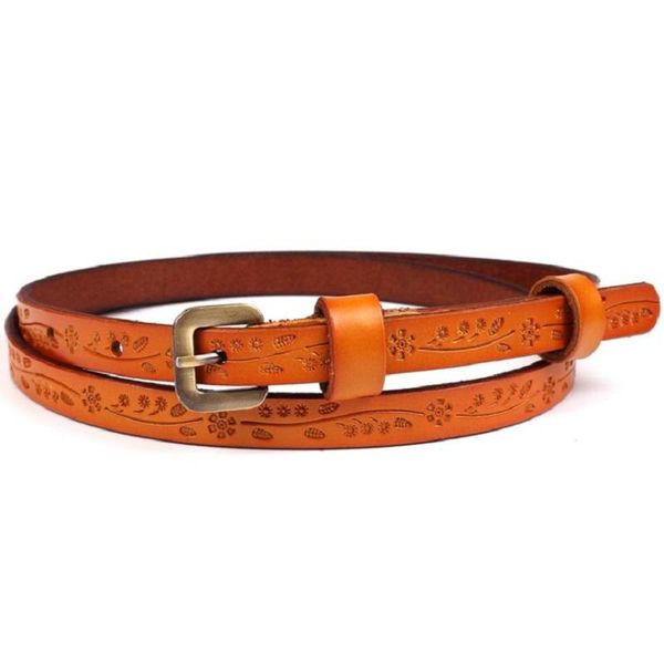 2021new black red brown yellow cow leather belt women fashion thin rose flower embossing waist rope belts waistband, Black;brown
2021new black red brown yellow cow leather belt women fashion thin rose flower embossing waist rope belts waistband, Black;brown