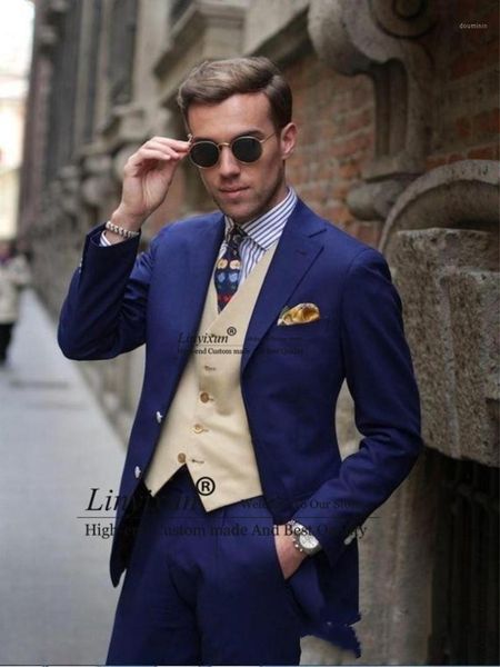 2020 new groomsmen notch lapel groom tuxedos royal blue slim fit men suits wedding man blazer (jacket+pants+vest)1, White;black
2020 new groomsmen notch lapel groom tuxedos royal blue slim fit men suits wedding man blazer (jacket+pants+vest)1, White;black