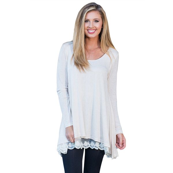round neck long sleeve layered design loose medium length large women's t-shirt 250456, Black;gray
round neck long sleeve layered design loose medium length large women's t-shirt 250456, Black;gray