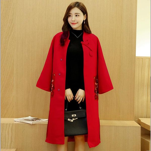 new v-neck long wool blend ladies coat single breasted print women's jacket wide-waisted korean womens fashion coat, Black
new v-neck long wool blend ladies coat single breasted print women's jacket wide-waisted korean womens fashion coat, Black