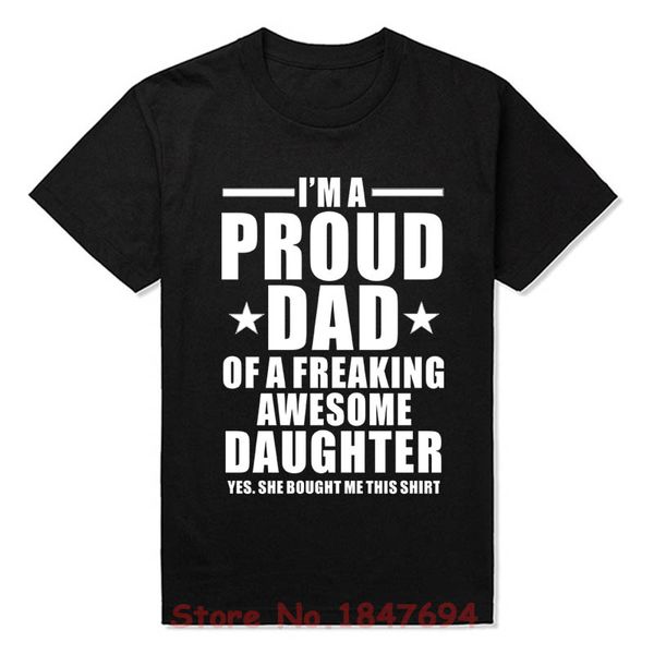 sport new summer funny i'm a proud dad of freaking awesome daughter t shirts men joke gift t-shirts cotton short sleeve fashion
sport new summer funny i'm a proud dad of freaking awesome daughter t shirts men joke gift t-shirts cotton short sleeve fashion