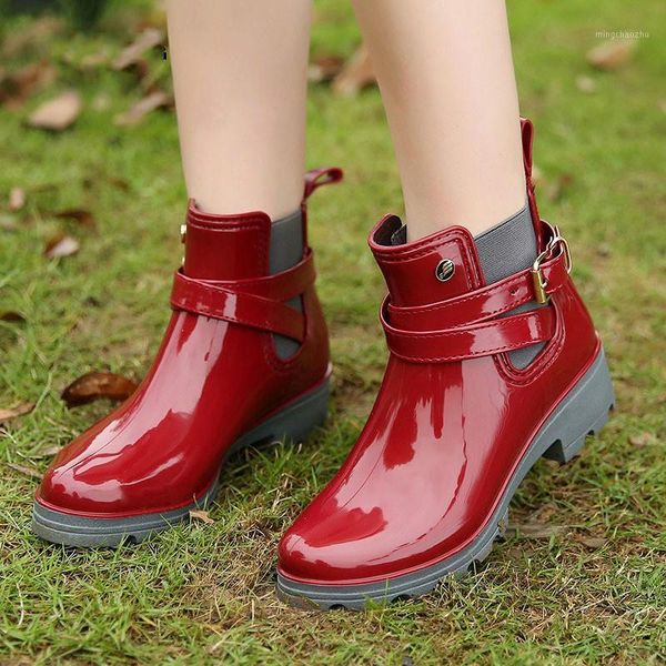 boots women short rain shoes non-slip patent leather elastic band water ankle 20211, Black
boots women short rain shoes non-slip patent leather elastic band water ankle 20211, Black