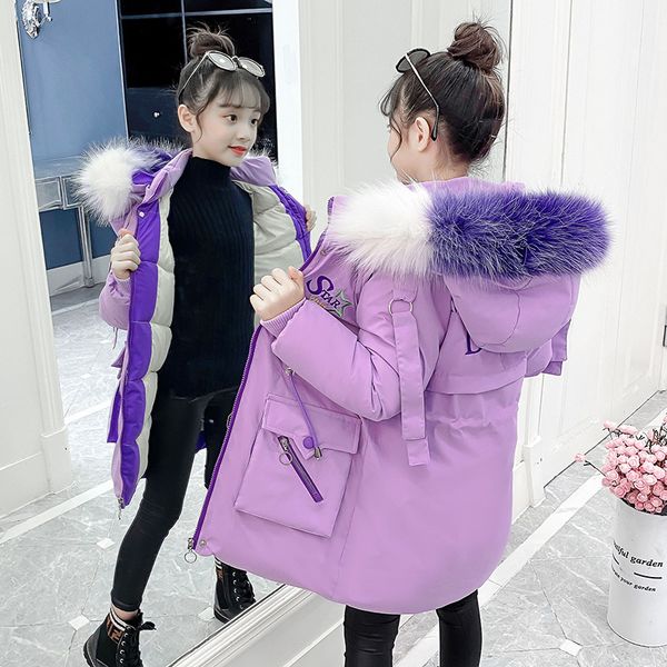 winter 2020 new style coat thickened down cotton padded clothes girls' middle school children's, Blue;gray
winter 2020 new style coat thickened down cotton padded clothes girls' middle school children's, Blue;gray