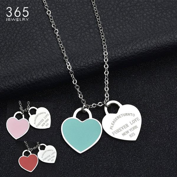 fashion accessories enamel double heart pendant stainless steel necklace "forever love" letter necklace wedding gift, Silver
fashion accessories enamel double heart pendant stainless steel necklace "forever love" letter necklace wedding gift, Silver