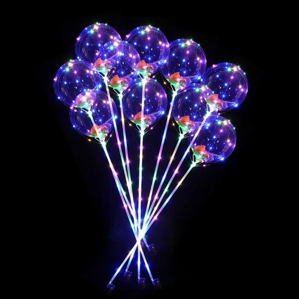 5/10pcs Handle LED Balloons with Stick Luminous Transparent Feathers Bobo Balloons Festival Wedding Birthday Party Decorations
5/10pcs Handle LED Balloons with Stick Luminous Transparent Feathers Bobo Balloons Festival Wedding Birthday Party Decorations