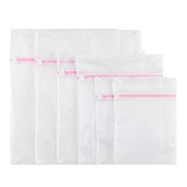 set of 6 mesh laundry bags, reusable mesh zippered laundry washing bags large and fine for machine washing lingerie, t
set of 6 mesh laundry bags, reusable mesh zippered laundry washing bags large and fine for machine washing lingerie, t