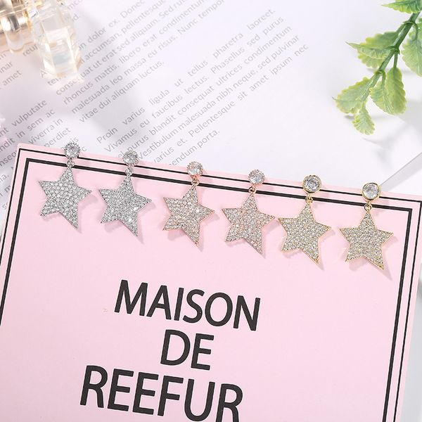 korean fashion five pointed star earrings, net red street earpin, fresh and lovely earrings, Golden
korean fashion five pointed star earrings, net red street earpin, fresh and lovely earrings, Golden