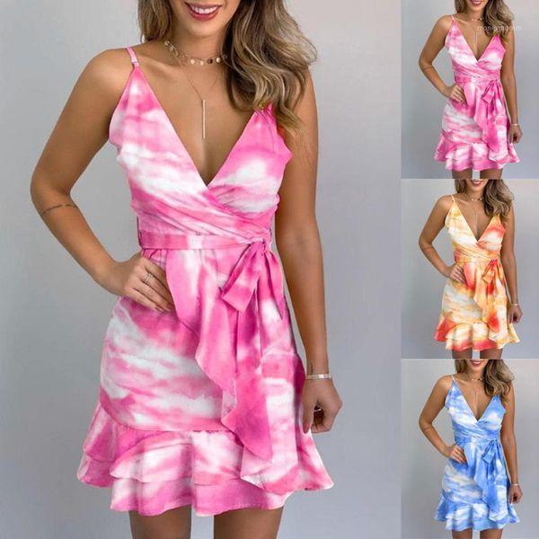 women's swimwear summer suspender tie dye printed mini dress women's sleeveless gradient ruched asymmetric slim beach1, White;black
women's swimwear summer suspender tie dye printed mini dress women's sleeveless gradient ruched asymmetric slim beach1, White;black