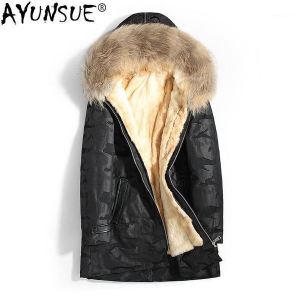 ayunsue 2020 mens parka real fur coat men winter jacket hooded natural fur liner raccoon collar parkas 19963-1 kj34491, Black
ayunsue 2020 mens parka real fur coat men winter jacket hooded natural fur liner raccoon collar parkas 19963-1 kj34491, Black