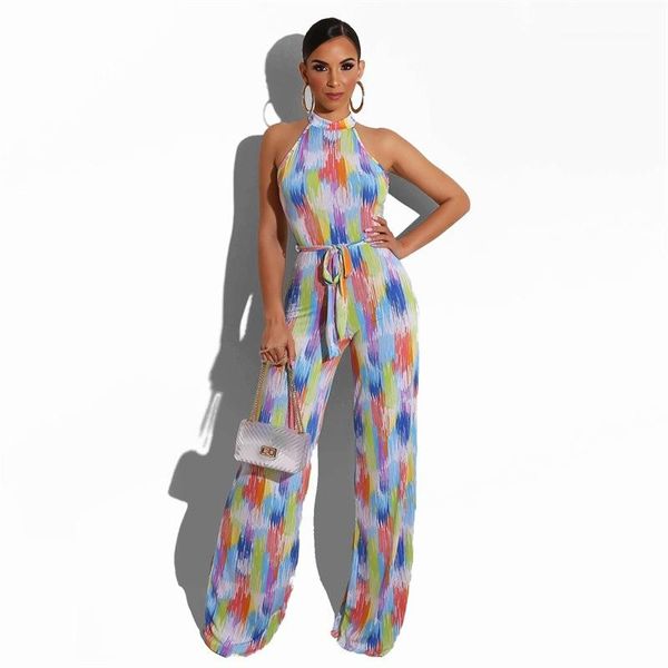 jumpsuit with sashes crew neck wide leg pants ladies ol clothes women colorful sleeveless, Black;white
jumpsuit with sashes crew neck wide leg pants ladies ol clothes women colorful sleeveless, Black;white