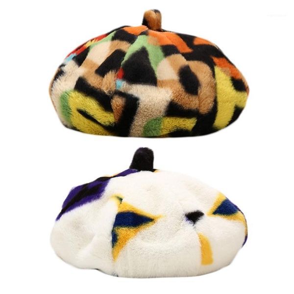 women winter fluffy plush warm octagonal beret cap colorful graffiti letters printing vintage artist painter beanis hat1, Blue;gray
women winter fluffy plush warm octagonal beret cap colorful graffiti letters printing vintage artist painter beanis hat1, Blue;gray