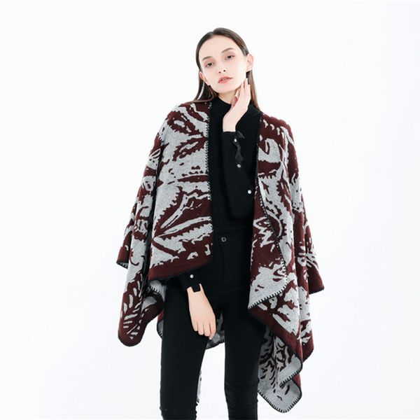 2020 new autumn and winter color matching ethnic style cashmere like split cape travel cape, Blue;gray
2020 new autumn and winter color matching ethnic style cashmere like split cape travel cape, Blue;gray