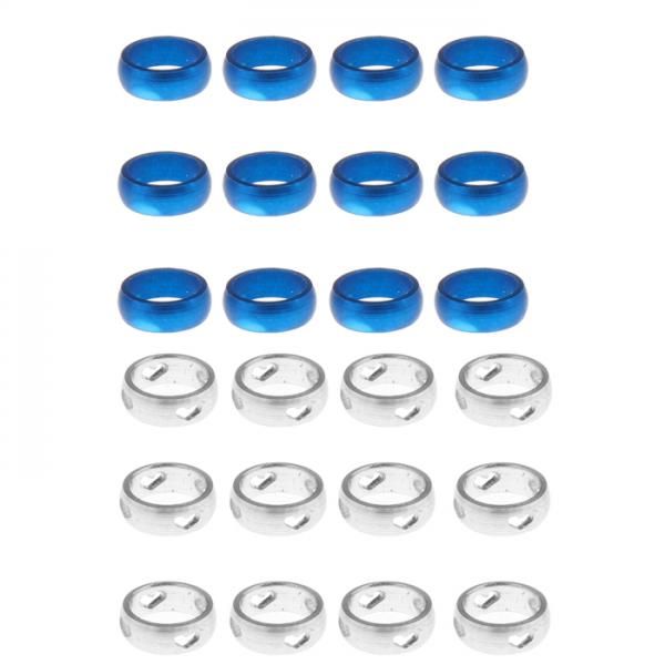 24pcs dart flights o rings - spare gripper lock ring aluminum washers 4.5 mm blue and sliver
24pcs dart flights o rings - spare gripper lock ring aluminum washers 4.5 mm blue and sliver