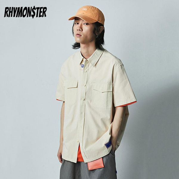 rhymonster x redcharcoal basic cargo short sleeve shirts, White;black
rhymonster x redcharcoal basic cargo short sleeve shirts, White;black
