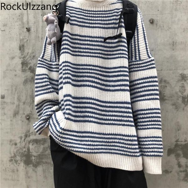 men's sweaters autumn loose colorblock contrast stripe round neck japanese korean men fashion knit sweater jumper casual pullover cloth, White;black
men's sweaters autumn loose colorblock contrast stripe round neck japanese korean men fashion knit sweater jumper casual pullover cloth, White;black