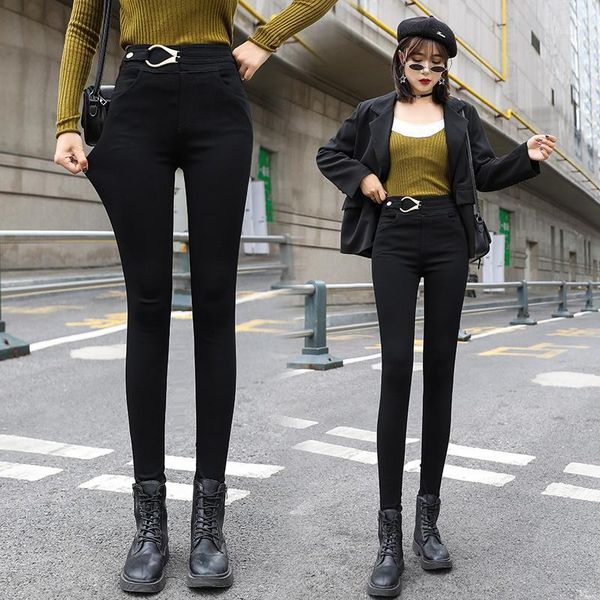 big yards jeans female high fat younger sister elastic thin joker tall waist foot trousers new tide1, Black;white
big yards jeans female high fat younger sister elastic thin joker tall waist foot trousers new tide1, Black;white