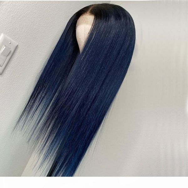 360 lace frontal wig straight 1b blue ombre human hair 13x6 lace wigs preplucked hairline straight blue hair full lace wigs, Black
360 lace frontal wig straight 1b blue ombre human hair 13x6 lace wigs preplucked hairline straight blue hair full lace wigs, Black