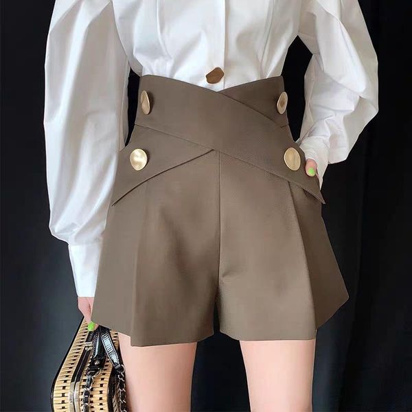 women's shorts 2021 casual designer woman pants for wummer early autumn elegent vintage clothes luxury, White;black
women's shorts 2021 casual designer woman pants for wummer early autumn elegent vintage clothes luxury, White;black