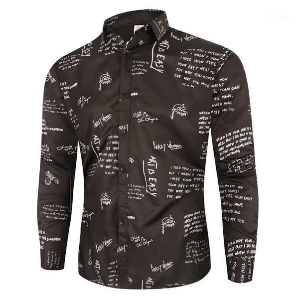 party shirt for boys fashion letter print long dinner hip hop blouse men white black arrival1 men's casual shirts
party shirt for boys fashion letter print long dinner hip hop blouse men white black arrival1 men's casual shirts