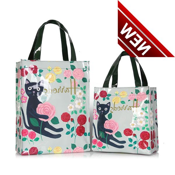 london style pvc reusable shopping women's eco friendly flower shopper waterproof handbag lunch tote shoulder bag
london style pvc reusable shopping women's eco friendly flower shopper waterproof handbag lunch tote shoulder bag