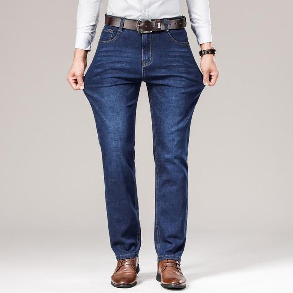 2020 autumn new office business jeans men classic style blue black cotton stretch straight-leg denim pants malautumn loose fit
2020 autumn new office business jeans men classic style blue black cotton stretch straight-leg denim pants malautumn loose fit