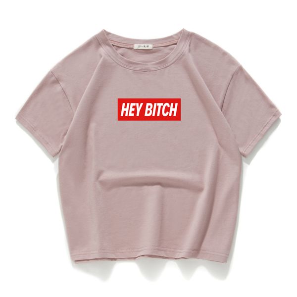 sport loose crop summer women ladies tee shirts casual t-shirt hey bitch 100% cotton tshirt women clothes poleras de mujer
sport loose crop summer women ladies tee shirts casual t-shirt hey bitch 100% cotton tshirt women clothes poleras de mujer