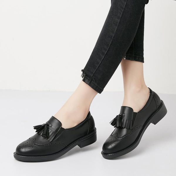preppy style women's shoes casual all-match shallow mouth retro women's flats girls tassel british oxfords shoes oulyyyogo, Black
preppy style women's shoes casual all-match shallow mouth retro women's flats girls tassel british oxfords shoes oulyyyogo, Black