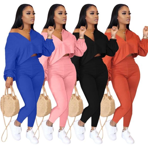 two pieces women sets 2021 autumn winter tracksuits v-neck long sleeve + pants sweatpants leggings suit sporty outfits, Gray
two pieces women sets 2021 autumn winter tracksuits v-neck long sleeve + pants sweatpants leggings suit sporty outfits, Gray