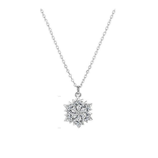 luxury female necklace cute snowflake zircon pendant necklace with clavicle chain wedding necklaces for women, Silver
luxury female necklace cute snowflake zircon pendant necklace with clavicle chain wedding necklaces for women, Silver