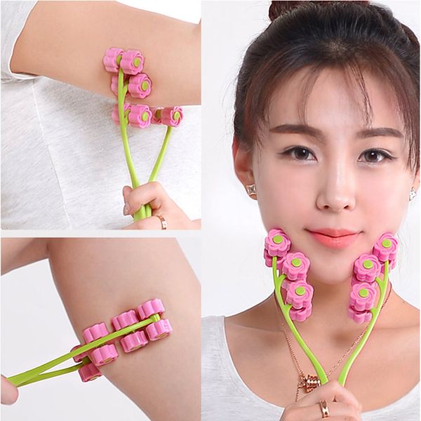 new facial massager roller portable flower shape anti wrinkle face-lift slimming face relaxation beauty tools finger massage
new facial massager roller portable flower shape anti wrinkle face-lift slimming face relaxation beauty tools finger massage