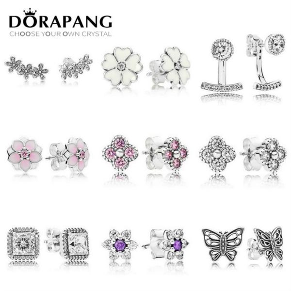 2021 new 100% 925 sterling silver timeless elegance original earrings with clear cz forget me not stud earrings fit diy making, Golden;silver
2021 new 100% 925 sterling silver timeless elegance original earrings with clear cz forget me not stud earrings fit diy making, Golden;silver