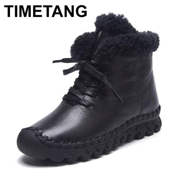 timetang warm thick cotton winter boots girls 2020 fashion new casual female genuine leather flat snow boots short plush shoes, Black
timetang warm thick cotton winter boots girls 2020 fashion new casual female genuine leather flat snow boots short plush shoes, Black