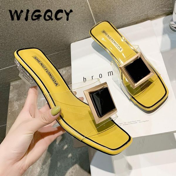 slippers fashion square buckle high heels summer shoes woman metal transparent mid heel mules female open women1, Black
slippers fashion square buckle high heels summer shoes woman metal transparent mid heel mules female open women1, Black
